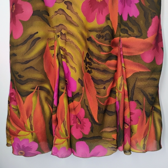 Versailles Y2K Floral Ruffle Skirts Womens Large Low Rise Fairy Animal Print - Picture 2 of 11
